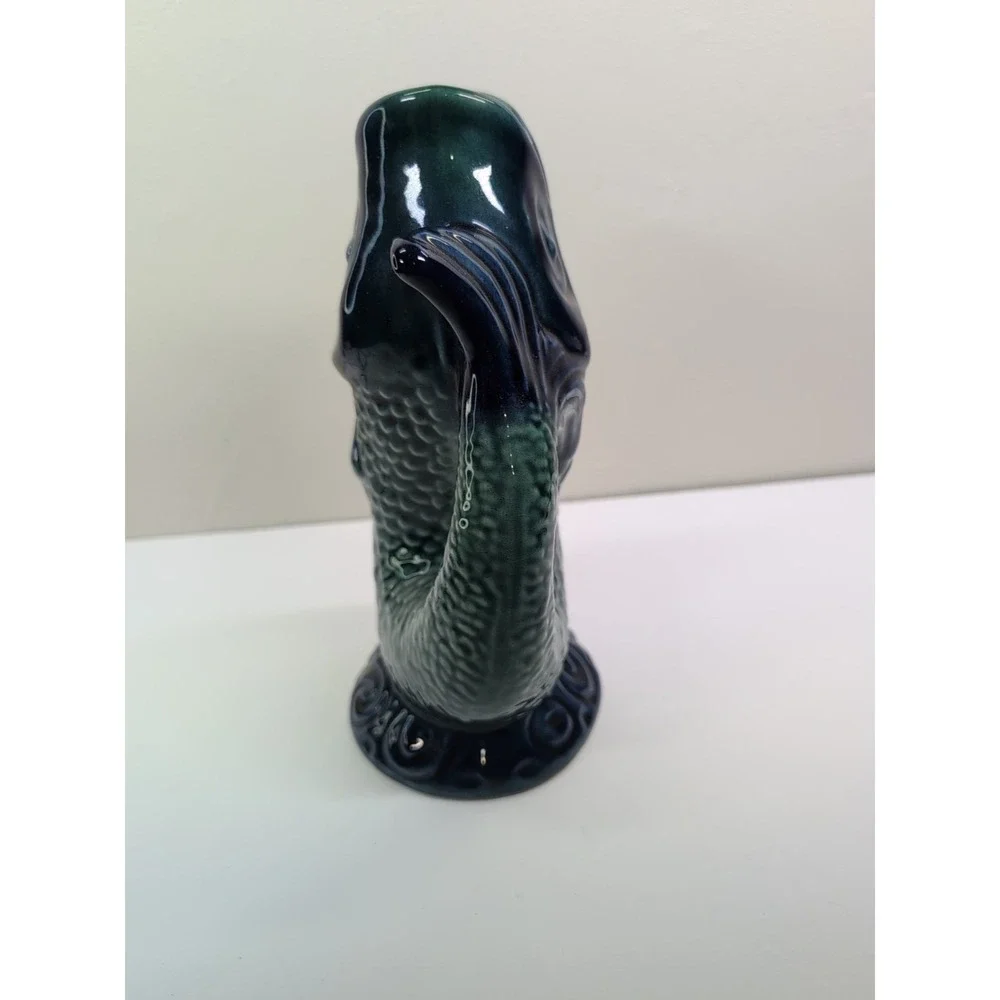 Vintage( Suspected )Olfaire Fish Shaped Gurgle Jug Pitcher Ceramic - Picture 7 of 8
